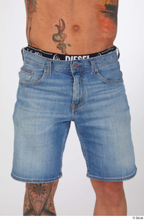 Garrott blue jeans shorts casual dressed thigh 0001.jpg